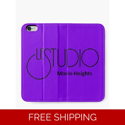 Le Studio Iphone Wallet Black Logo MH Black